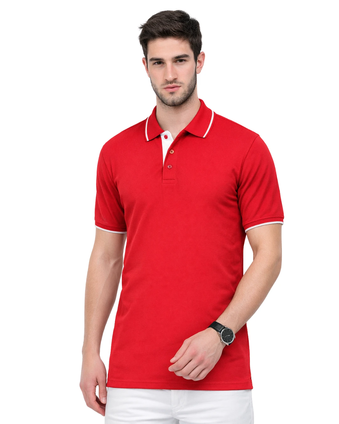 Red Corporate Workwear T-shirt | Office & Field Staff Uniform Apparel