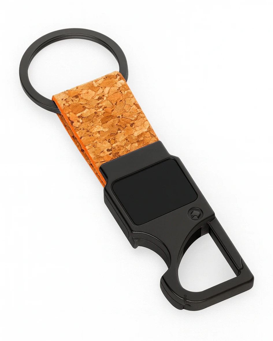 Cork Keychain With Bottle Opener | Eco-friendly Corporate Gift Keychain