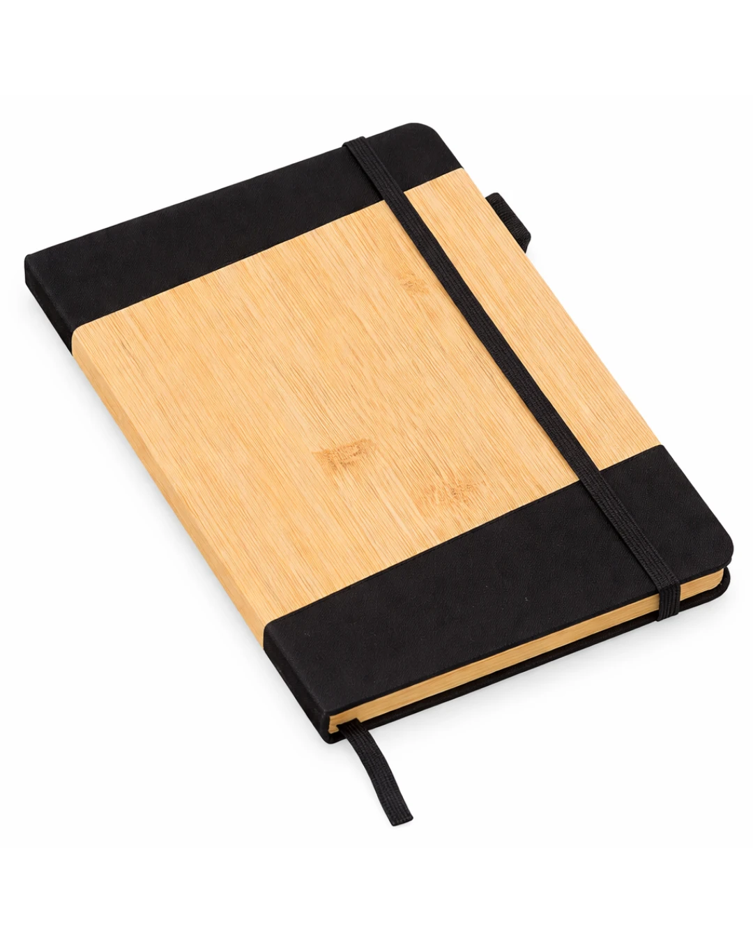 Premium Bamboo Cover Notebook With Elastic Closure | Corporate Gift Journal