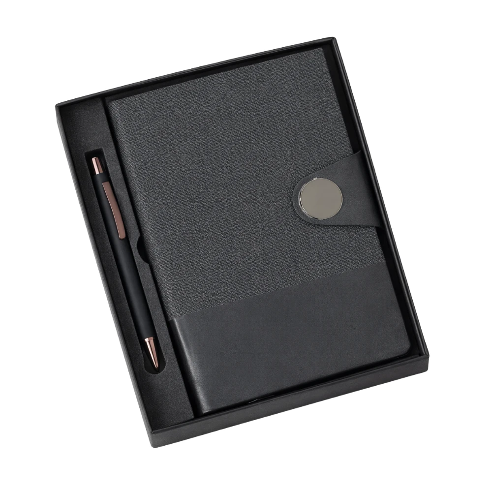 Corporate Stationery Gift Set – Pen And Diary With Magnetic Lock