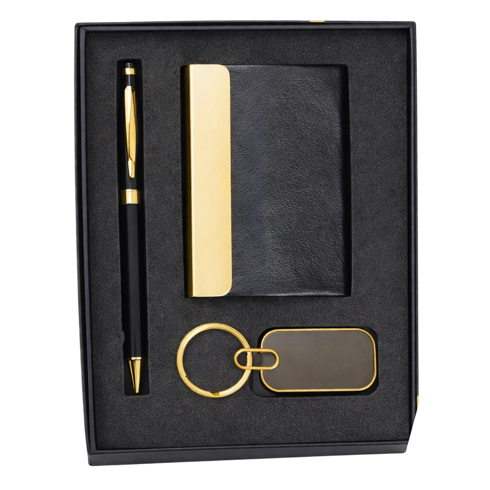 Executive Corporate Diary Gift Set With Pen & Keychain