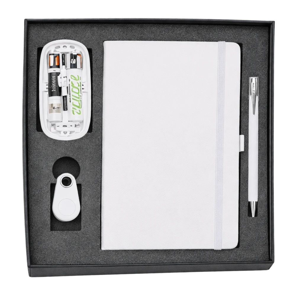 Executive Tech Corporate Gift Set With Diary, Pen, Mouse & Smart Tracker