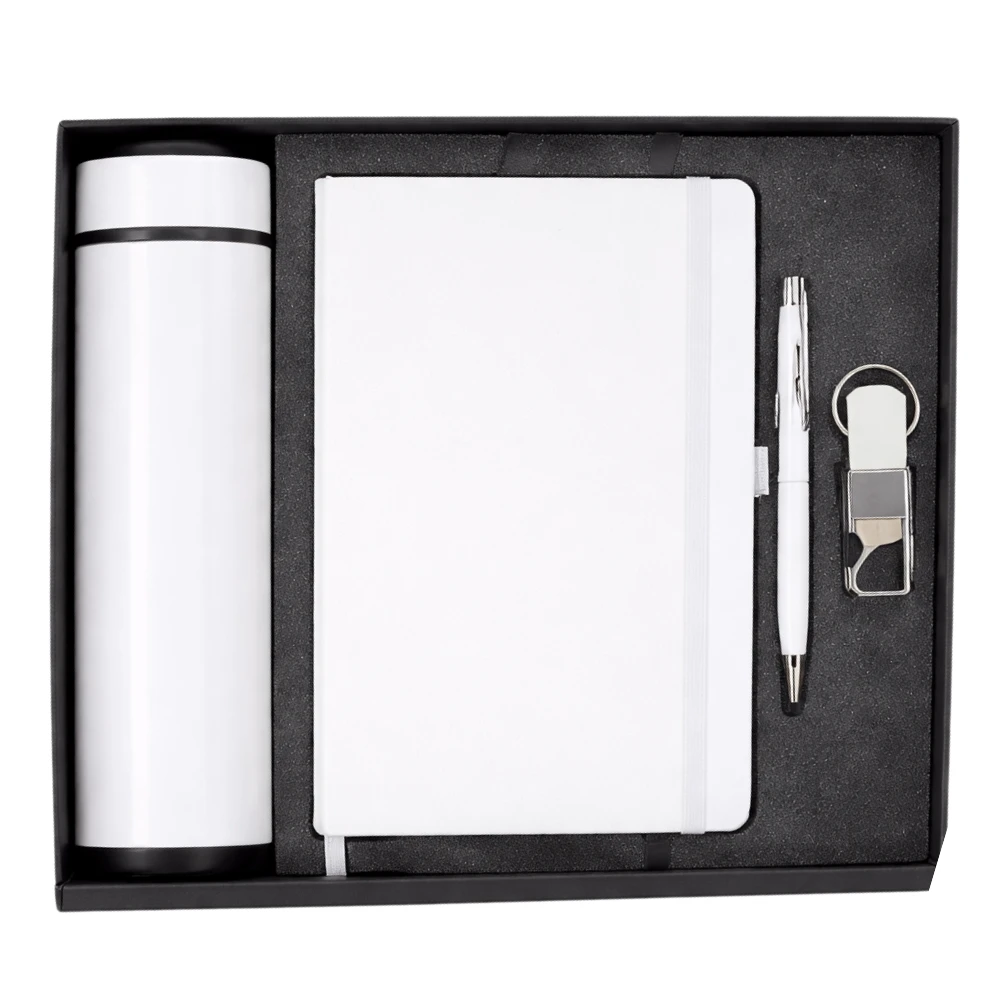 Premium Corporate Gift Set With Water Bottle, Diary, Pen & Keychain