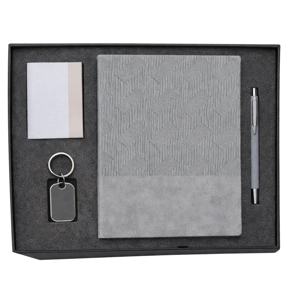 Executive Corporate Gift Set With Diary, Pen, Card Holder & Keychain
