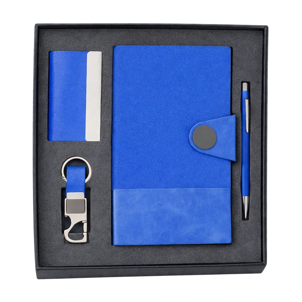 Premium Corporate Gift Set With Diary, Pen, Card Holder & Keychain
