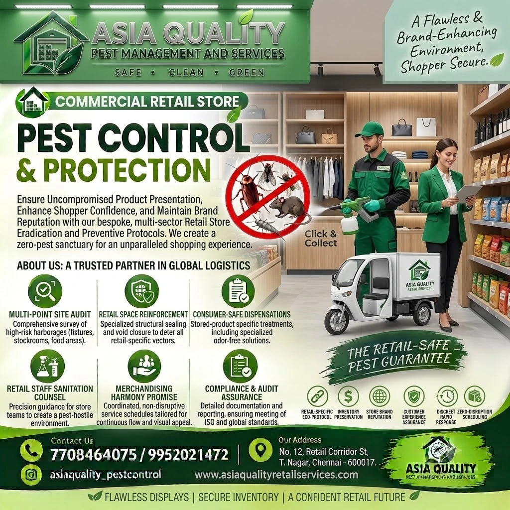 Ommercial Retail Store Pest Control & Protection