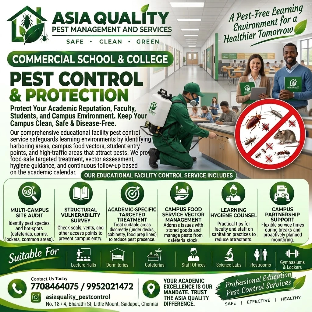 Commercial School & College Pest Control & Protection
