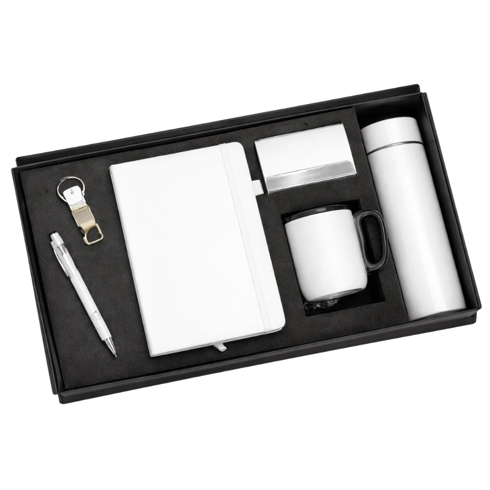 Premium Welcome Kit With Diary, Bottle, Mug, Pen, Card Holder & Keychain