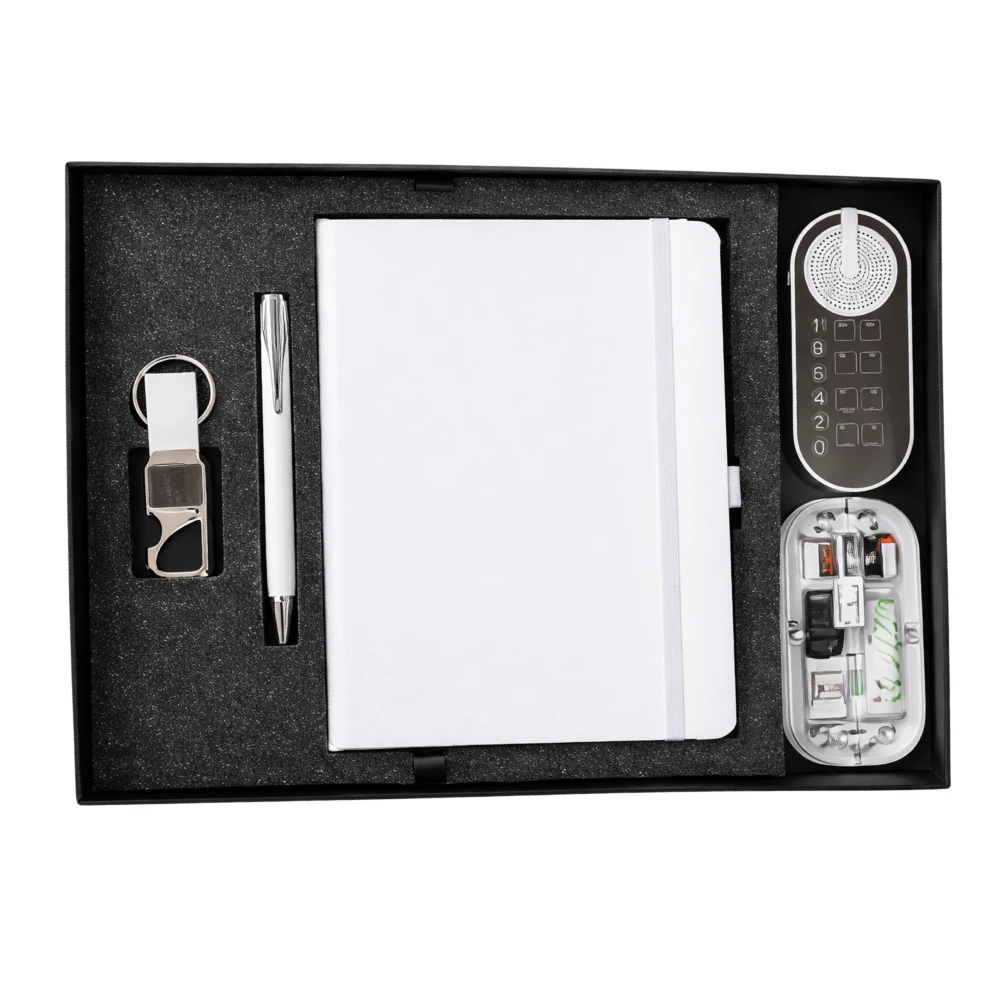Smart Executive Corporate Gift Set With Diary, Speaker, Pen, Keychain & Mouse