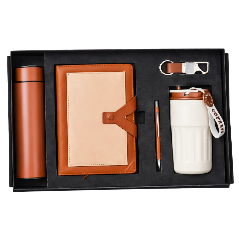 Premium Corporate Gift Set With Diary, Bottle, Tumbler, Pen & Keychain