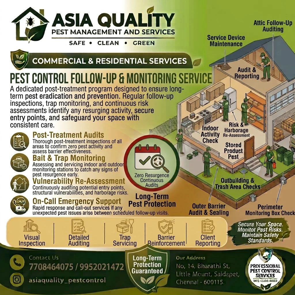 Pest Control Follow-up & Monitoring Service