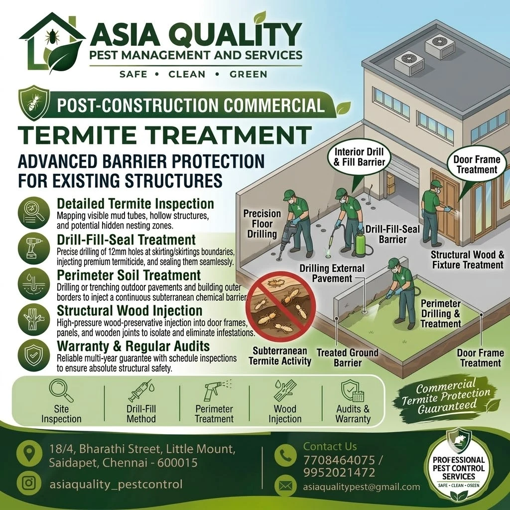 Post-construction Commercial Termite Treatment