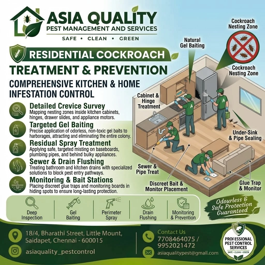 Residential Cockroach Treatment & Prevention
